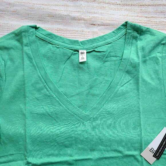 BP Vneck Basic Tshirt Tee Green Size XXS - Picture 4 of 6
